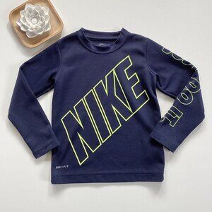 Nike Dri-fit Navy Logo Shirt